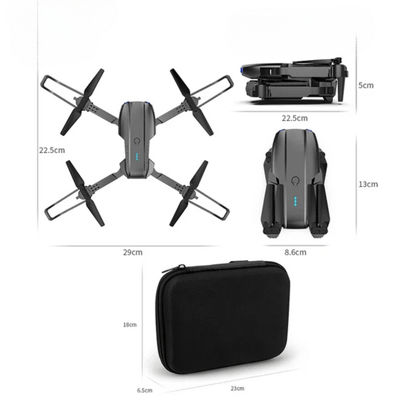 "4K UHD drone met lange batterijduur, hoge resolutie camera, geavanceerde technologie, automatische functies, obstakeldetecti