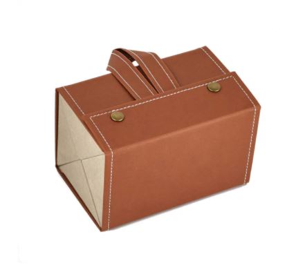 Opbergoplossing voor meerdere brillen; PU leren organizer met zachte binnenvoering beschermt je accessoires.