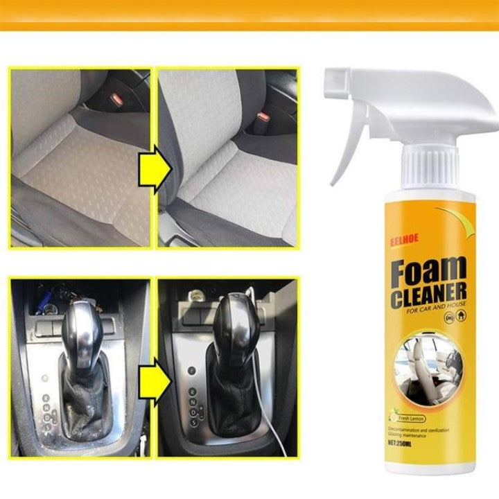 Schuimreiniger met frisse citroengeur reinigt auto & huis. Laat interieur schoon en ruikt heerlijk. Complete interieurverzorging.