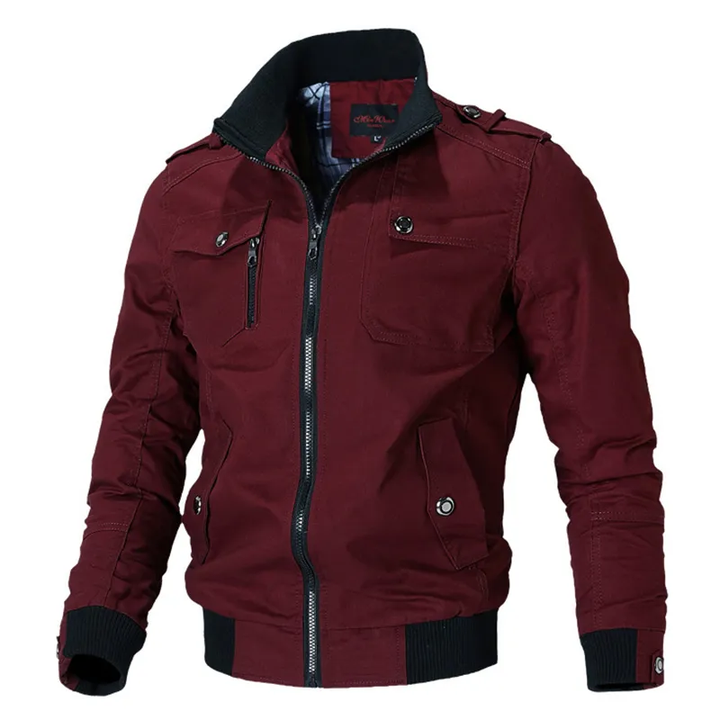 Grijs heren slim fit windjack, comfortabele tussenjas, ideaal voor de herfst en outdoor activiteiten.