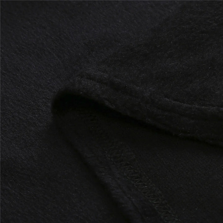 Warme zwarte heren flanellen badjas, ultiem comfort en zachte loungewear om de koude winter te trotseren.