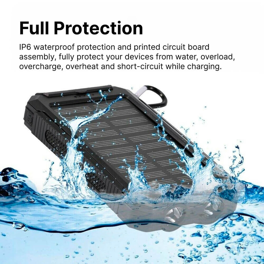 Krachtige 20000mAh zonne-powerbank, levert langdurige energie voor meerdere telefoonladers outdoor.