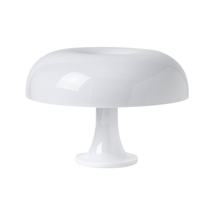 Unieke paddenstoel lamp in retro stijl. Sfeervolle tafellamp met warm licht, perfect als interieur decoratie.