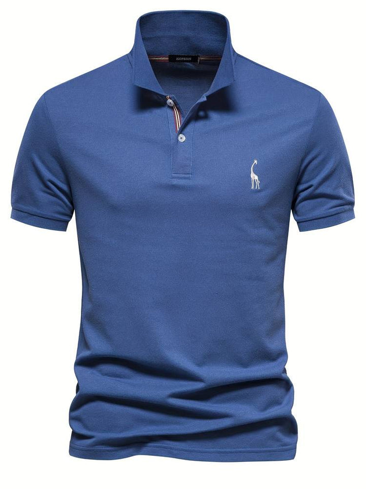 Comfortabel herenpolo met ademende stof, perfect voor een casual, stijlvolle look op warme dagen.