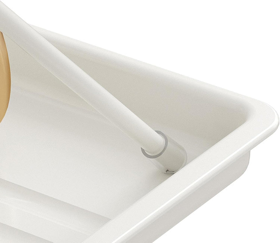 Multifunctioneel opvouwbaar afwasrek met aparte lekbak, houdt je keuken droog en netjes.