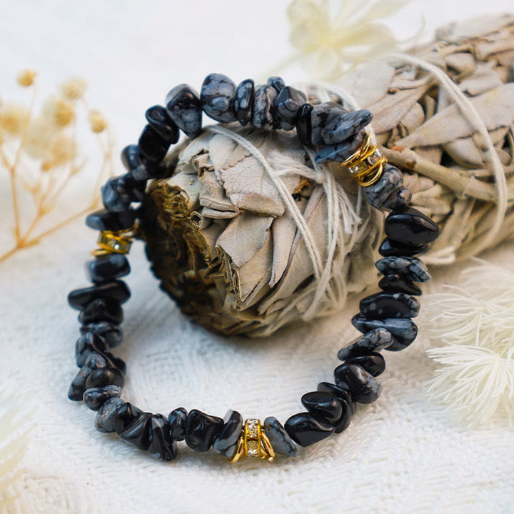 Celine armband voor dames, natuursteen kristallen, prachtig modeaccessoire.