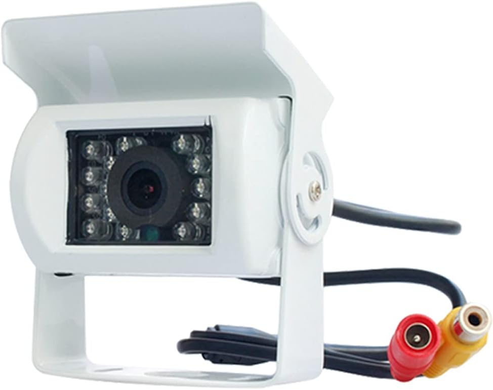 Robuuste achteruitrijcamera vrachtwagen/camper met 18 LED nachtzicht, IP68 waterdicht en HD breedhoek.