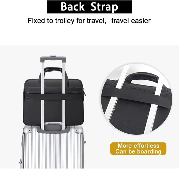 Stijlvolle heren zakelijke laptoptas, duurzame canvas schoudertas met modern design.