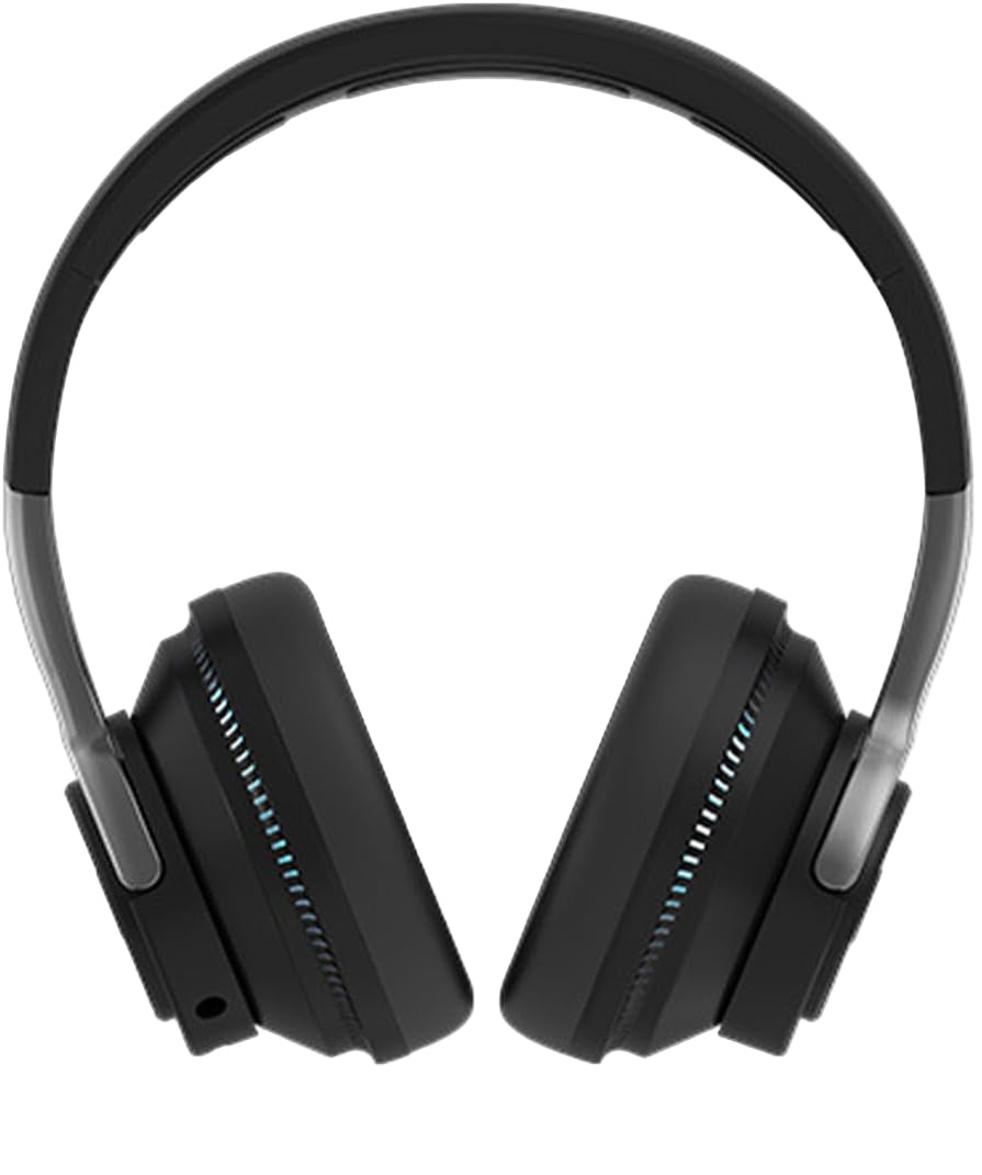 Draadloze opvouwbare koptelefoon met kleurrijke RGB verlichting. Geschikt voor muziek, bellen en gaming.