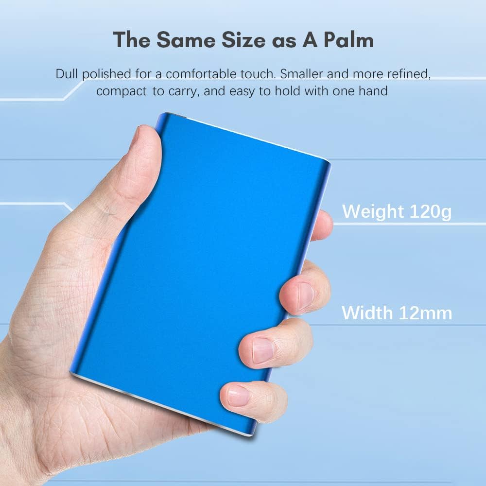 Exclusieve Dravero 1TB externe schijf met metalen behuizing, USB 3.0 voor high-speed prestaties.