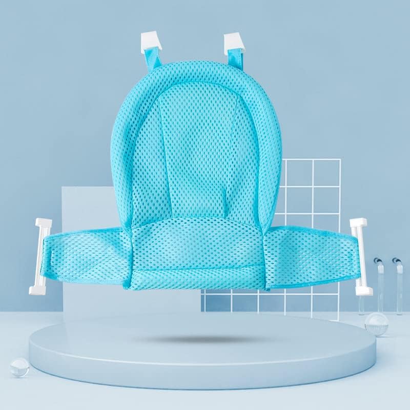 Draagbaar opvouwbaar babybadje met stevig badnet voor peuters; perfect voor reizen en kleine ruimtes.