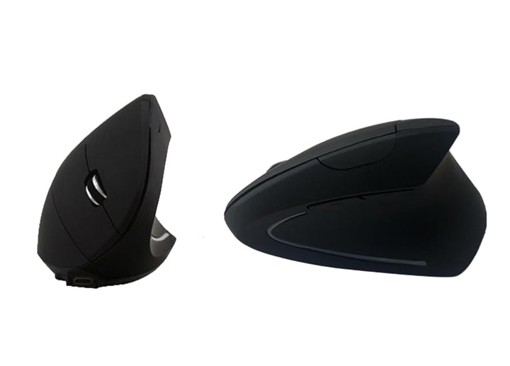 Verticale ergonomische draadloze muis Elvion. Oplaadbaar voor optimaal comfort en productiviteit met je pc.