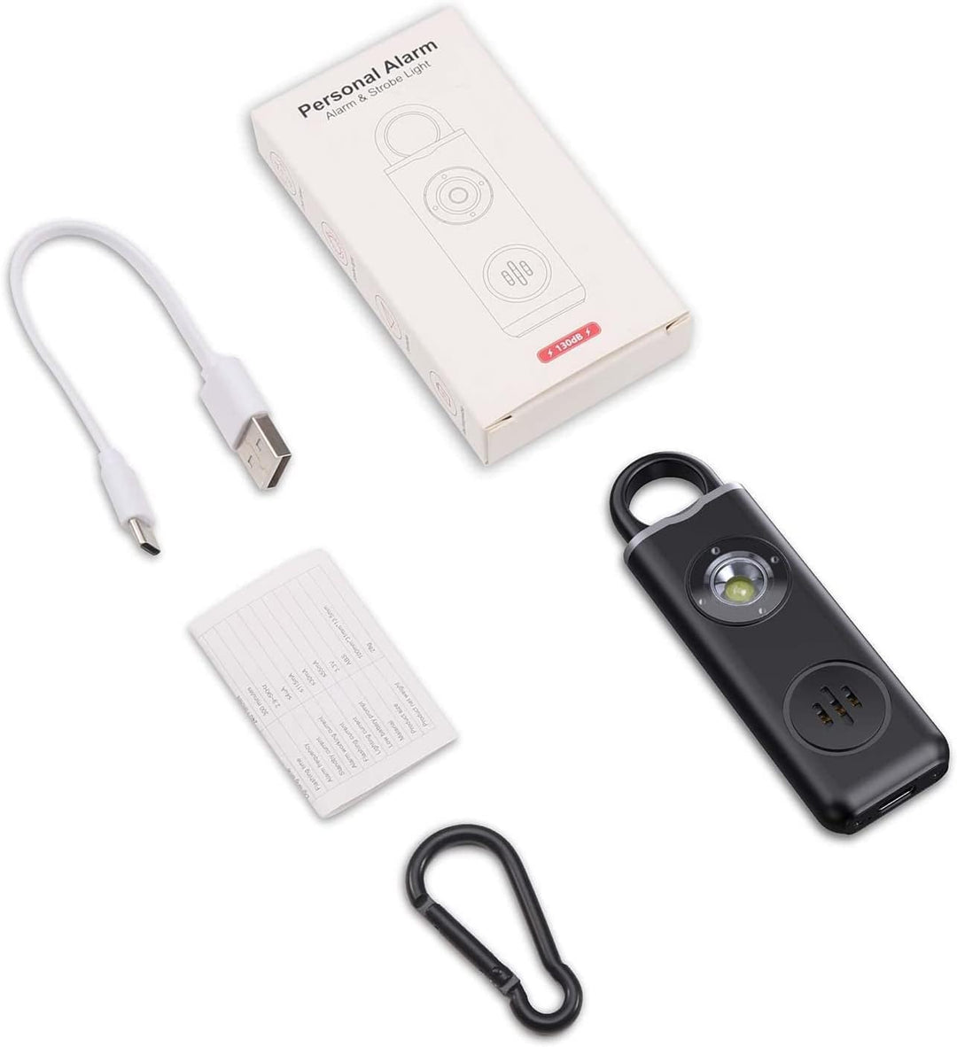 Noodhulp bij de hand met dit Veyora persoonlijk alarm sleutelhanger, altijd en overal beschermd.