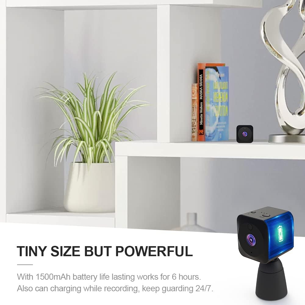 Veelzijdige 4K mini beveiligingscamera met wifi, nachtzicht, bewegingsdetectie voor uitgebreide bewaking.