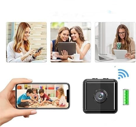 Slimme draadloze wifi bewakingscamera, 1080p Full HD, voor buiten met app-bediening en waterdichte behuizing.