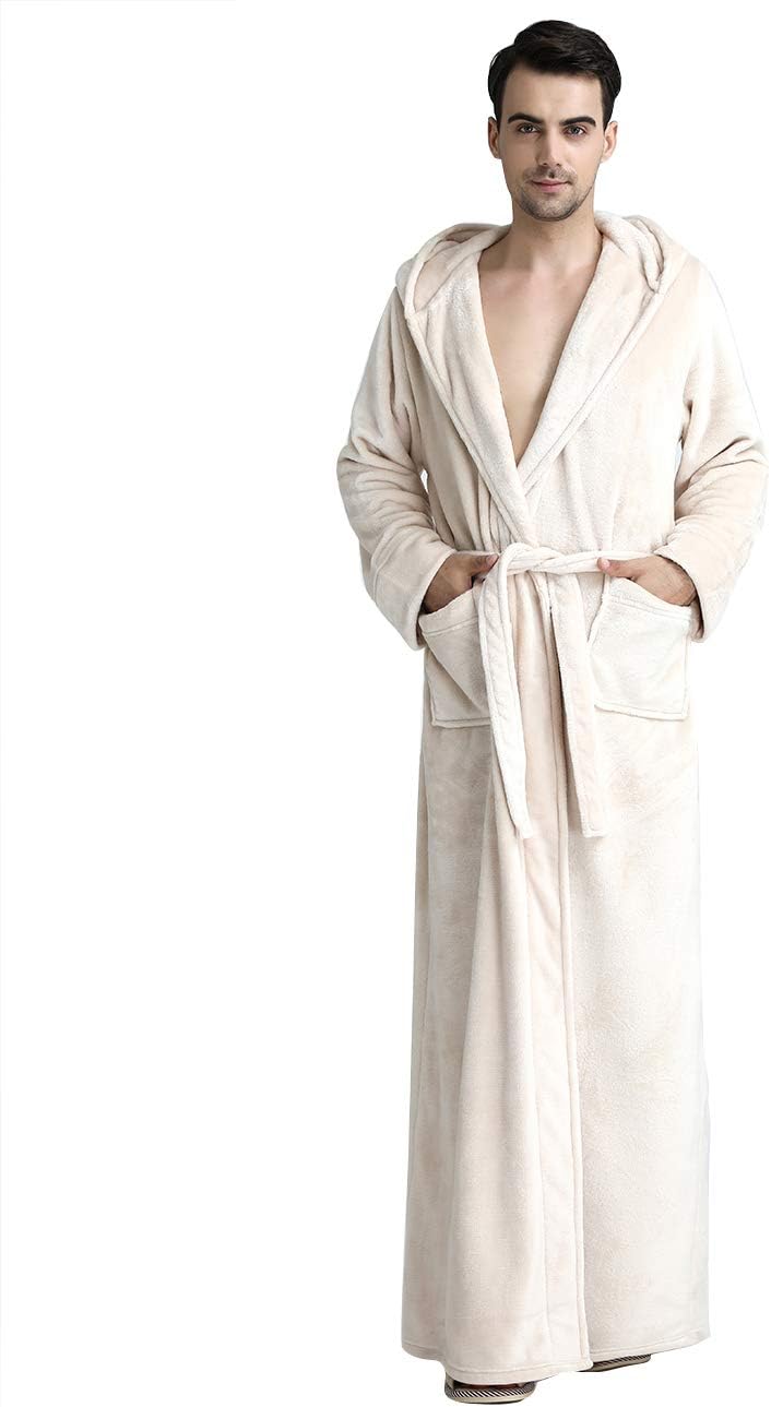 Fluffy fleece badjas met capuchon, comfortabel en stijlvol voor thuis.