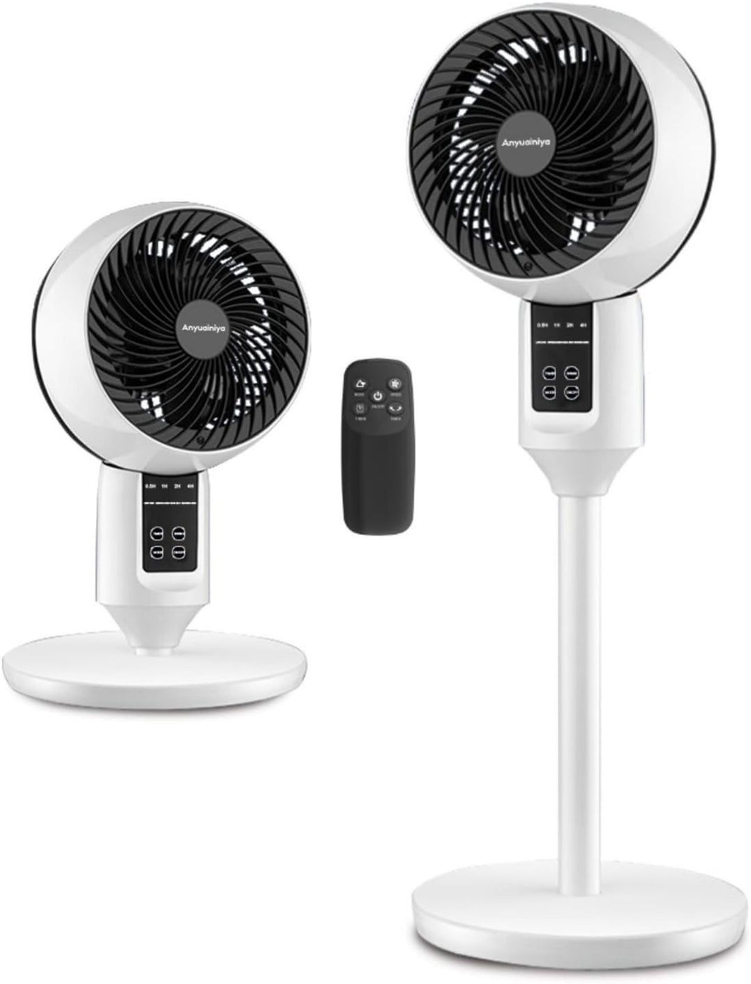 Aerion verstelbare staande ventilator met 3D-oscillatie voor optimale verkoeling in huis of op kantoor.