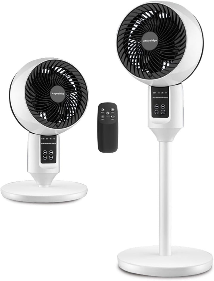 Aerion verstelbare staande ventilator met 3D-oscillatie voor optimale verkoeling in huis of op kantoor.