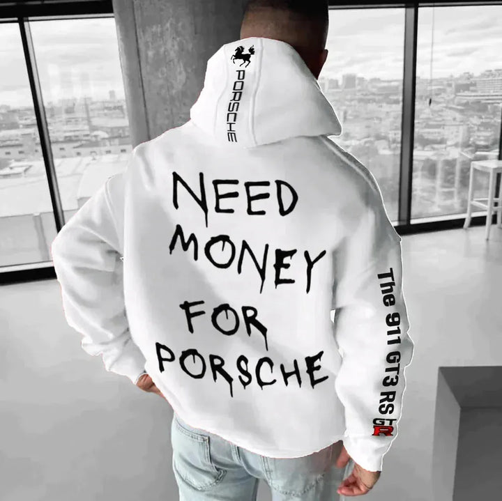 Trendy streetwear oversized hoodie, perfect voor casual outfits in de lente en herfst. Geschikt voor dames en heren.