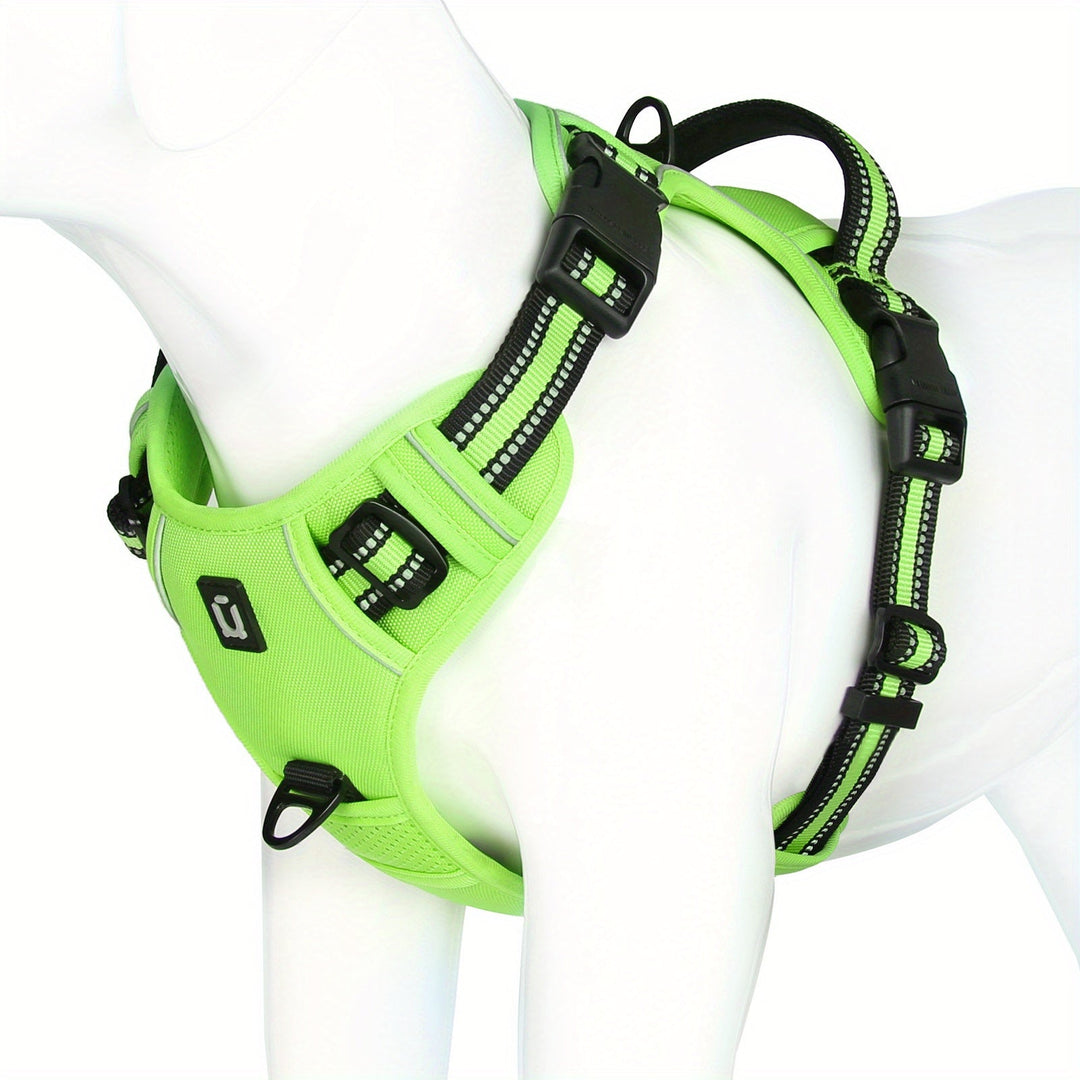 Stevig SafeWalk hondentuigje, verstelbaar en veilig, perfect voor outdoor avonturen en training.
