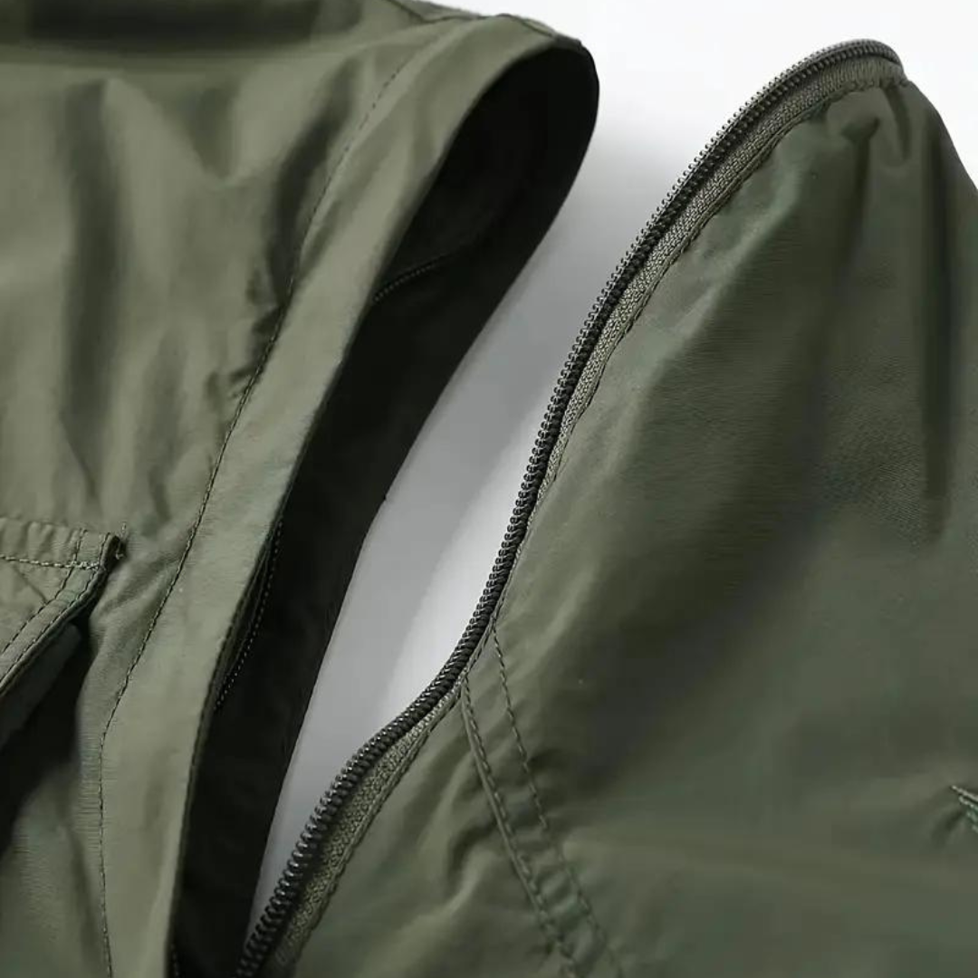 Comfortabele heren waterafstotende jas met afneembare capuchon, perfect voor dagelijks gebruik in alle seizoenen.