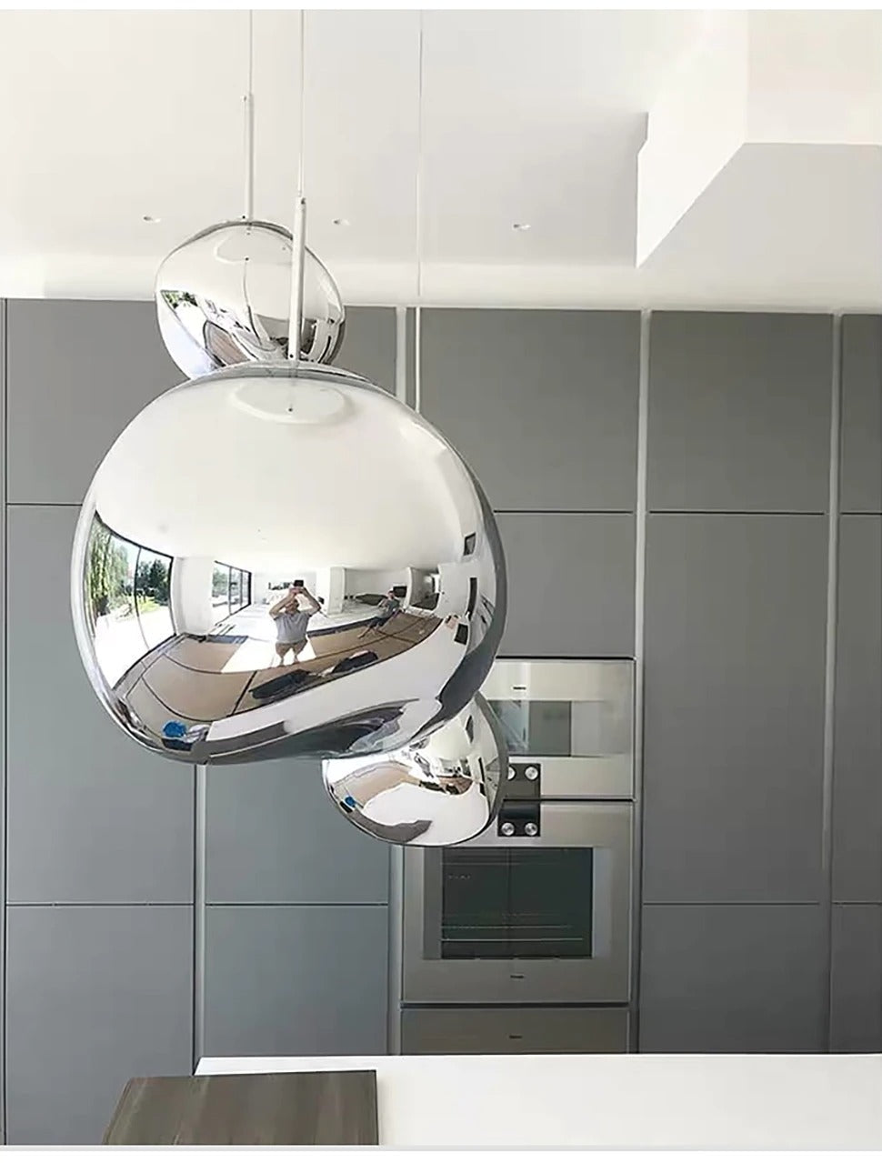 Detail van de hoogwaardige afwerking van de Lumaé LED hanglamp in rosegoud. Luxe uitstraling.