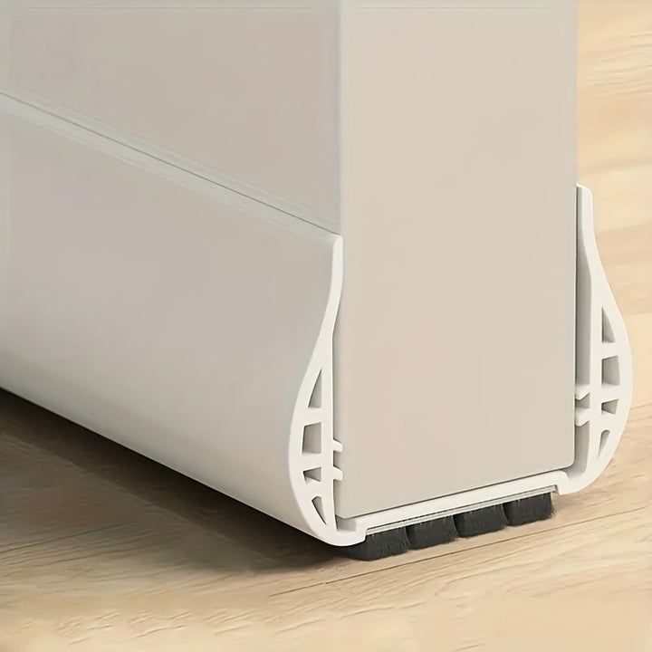 Zwarte SnugBlock verstelbare deurtochtstopper voor effectieve deurafdichting en isolatie.