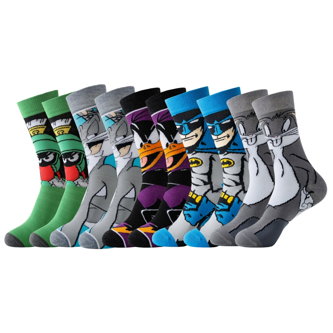 Zachte en comfortabele unisex cartoon sokken set, voor speels gemak de hele dag door.