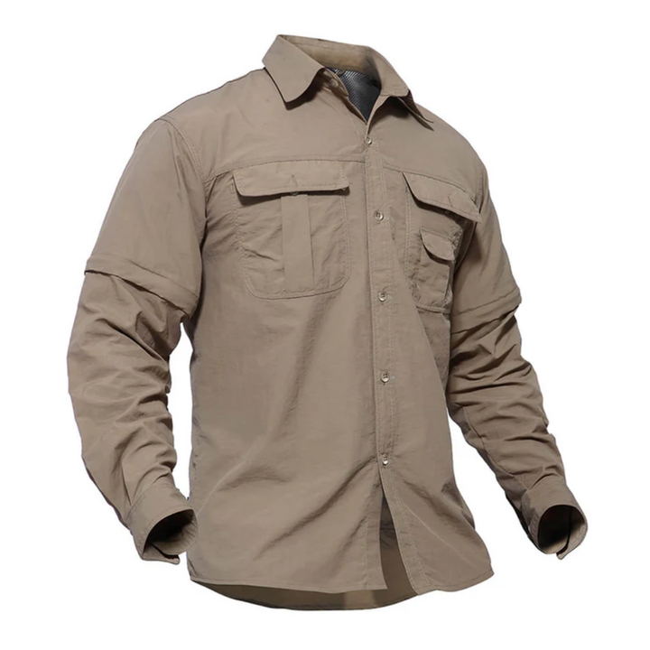 Sneldrogend heren outdoor shirt Arvo met UV-bescherming, ideaal voor kamperen en outdoor kleding.