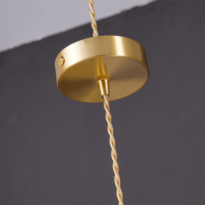Prachtige hibiscus hanglamp, glazen sfeerverlichting met messing accenten, dimbaar en modern.