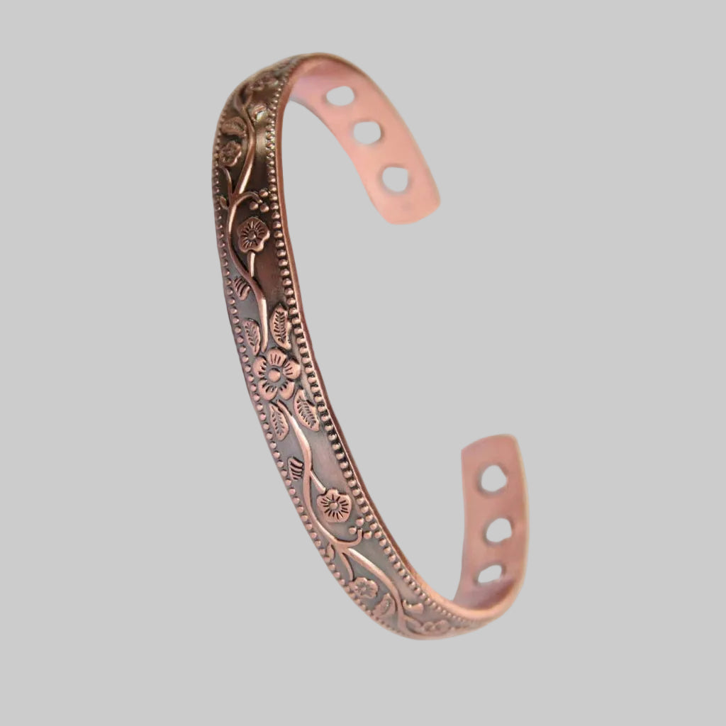 Zilverkleurige unisex armband, modern en elegant. Deze magnetisch therapie armband is een prachtig sieraad.