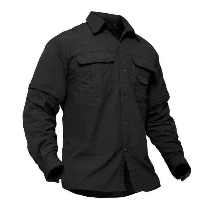 Arvo heren afritsbaar outdoor shirt, met UV-bescherming en sneldrogend, klaar voor elk avontuur.