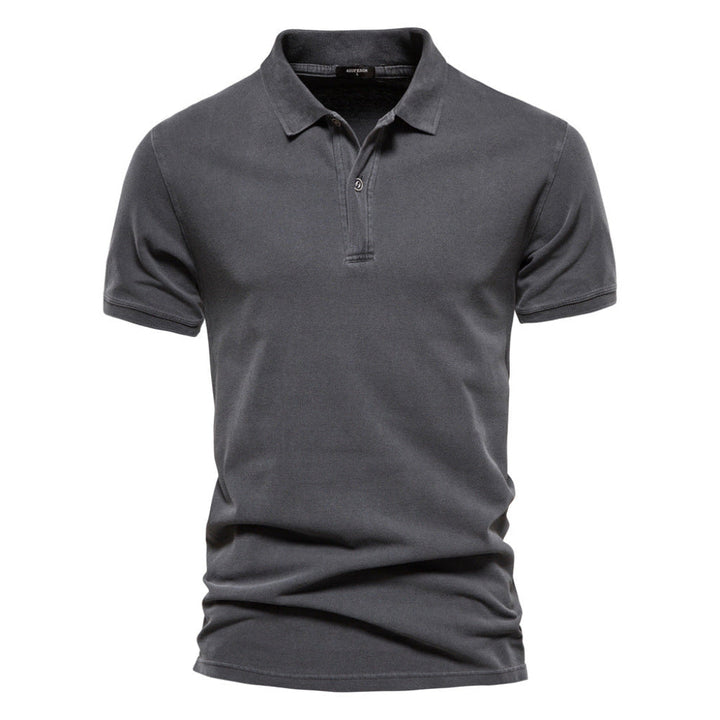 Heren zomer T-shirt (CJ26) voor comfort en stijl, effen design met korte mouwen, diverse kleuren.