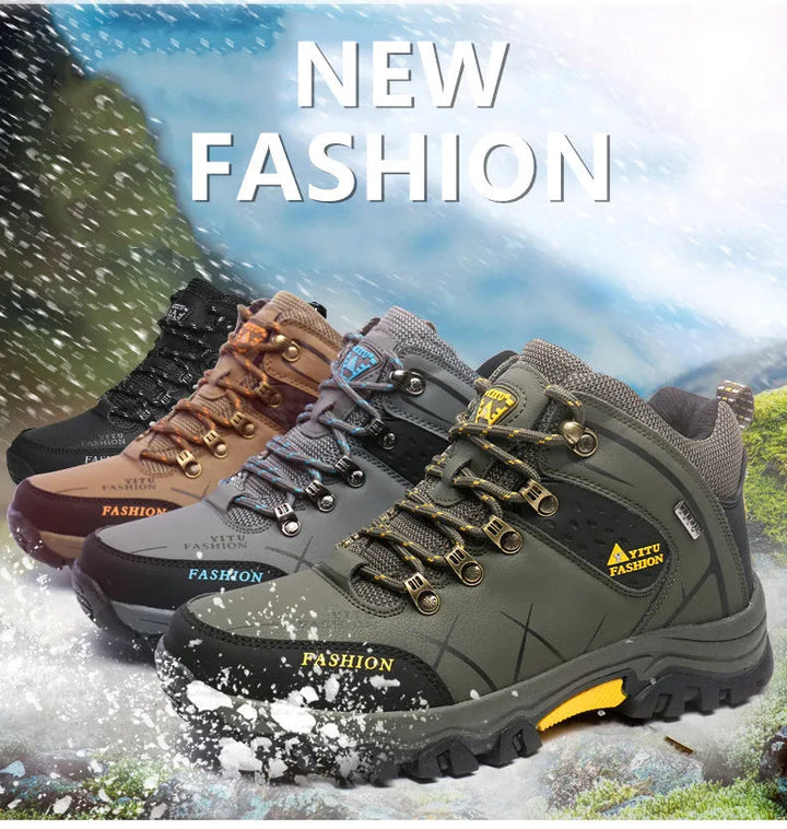 Outdoor heren snowsneakers: waterdicht, warm en comfortabel voor lange wintertochten.