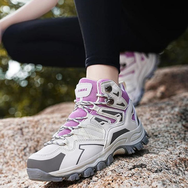 Damesschoenen: waterdichte trekkingschoenen met ademend vermogen.