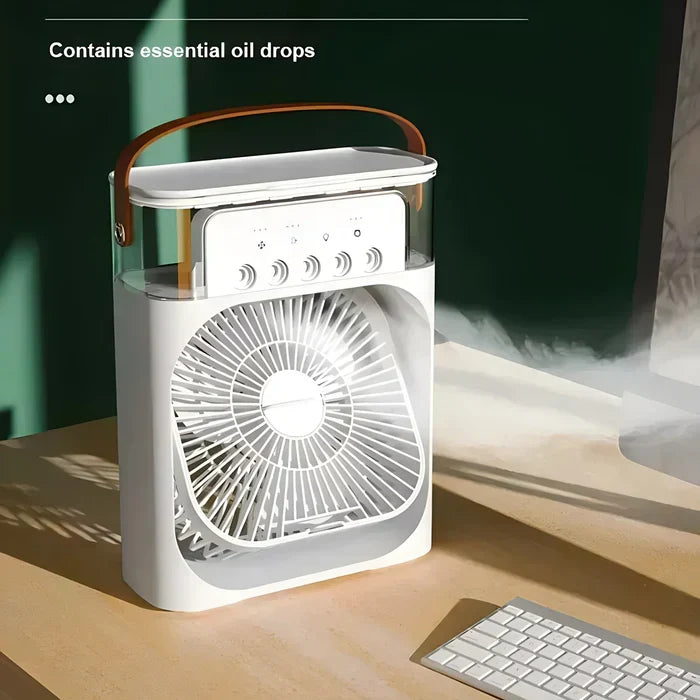 Verfrissende BreezeMaster Pro ventilator perfect voor zomerse dagen thuis, kantoor of slaapkamer.