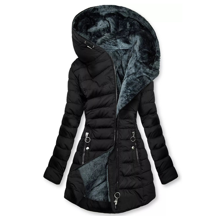 Elegante en functionele Freja dames winterjas. Waterdicht, gevoerd en comfortabel voor elke winterdag.