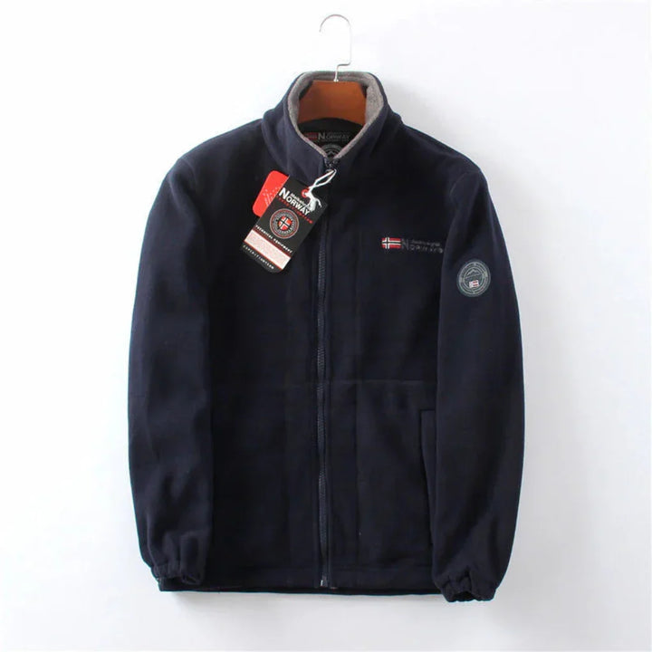 Casual heren fleecejack voor dagelijks gebruik. Winddicht en comfortabel voor herfstkleding en outdoor.