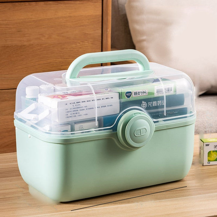 Opvouwbare medicijndoos, ideaal voor medicatiebeheer op reis. Compacte pillendoos in wit, groen of roze plastic.
