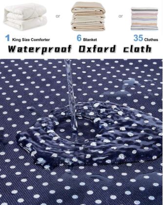 Handige vouwbare opbergdoos voor kleding en dekens, creëer snel meer opslagruimte.