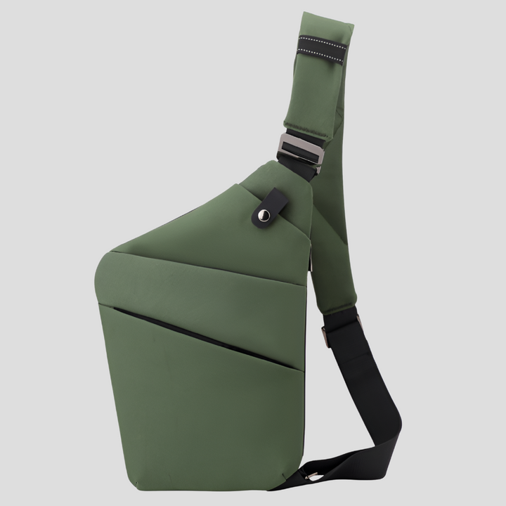 Comfortabele unisex schoudertas van waterdicht nylon, perfect voor reizen & stedentrips, anti-diefstal features.