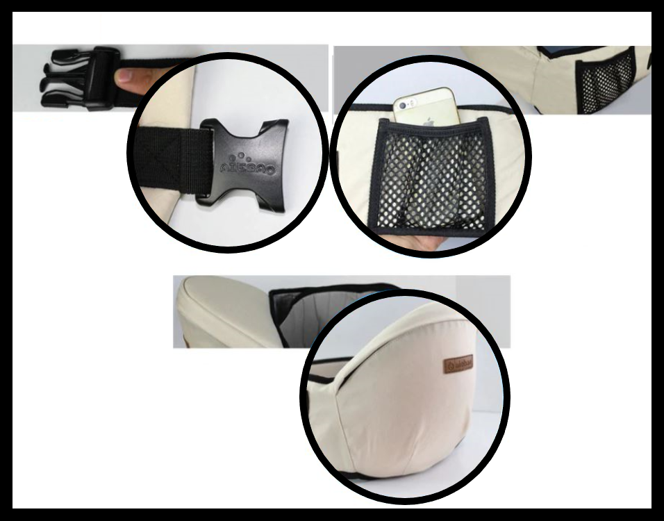 Multifunctionele draagzak heupdrager voor baby's en kleine kinderen, verlicht rugklachten.