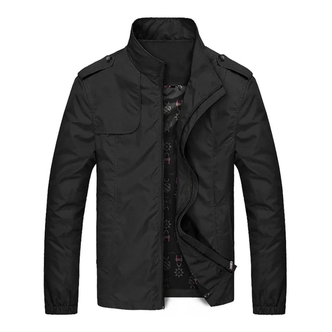 Veelzijdig herenjack met rits, ideaal voor een casual look in de herenmode tijdens lente en herfst.
