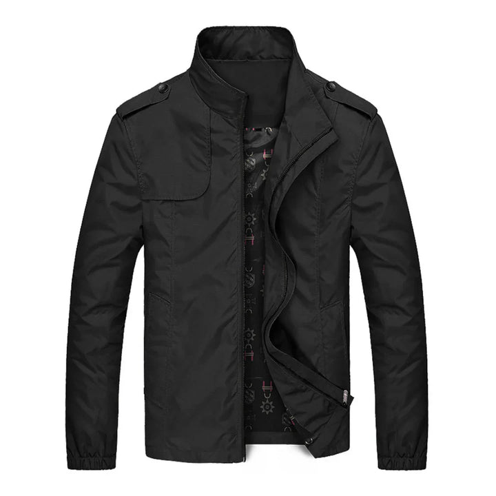 Veelzijdig herenjack met rits, ideaal voor een casual look in de herenmode tijdens lente en herfst.