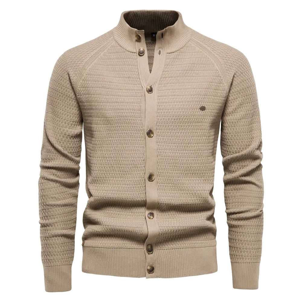 Casual heren knoopvest van katoen, veelzijdig en stijlvol voor elke winteroutfit.