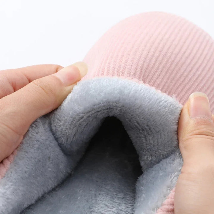 Unisex SunStride winter sloffen, Hoymans design, warme voering & stevige anti-slip zool.