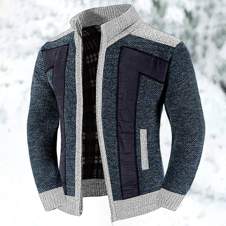 Heren wollen vest met rits voor een comfortabele pasvorm. Duurzaam gebreid, ideaal als warme laag in de winter.