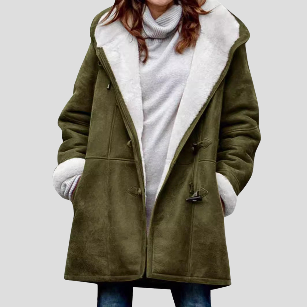 Veelzijdige bruine damesjas met opstaande kraag, geschikt als stijlvolle lente- of herfst buitenkleding.