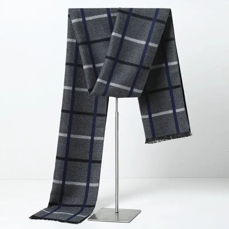Zachte en warme unisex kasjmier sjaal, ideaal voor comfort op koude winterdagen en veelzijdig in gebruik.