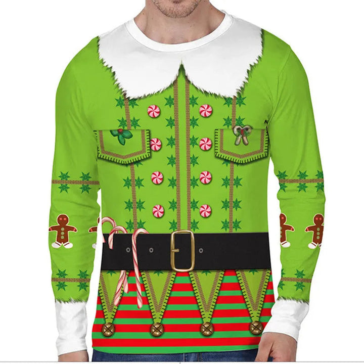 Lachen gegarandeerd met deze grappige heren kersttrui, dé eyecatcher op elk kerstfeest.